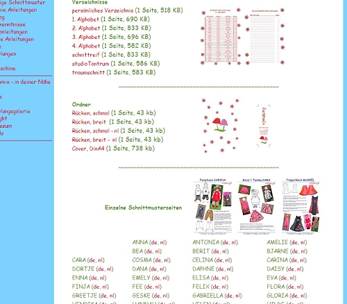 Den Schnittmuster - Katalog...
