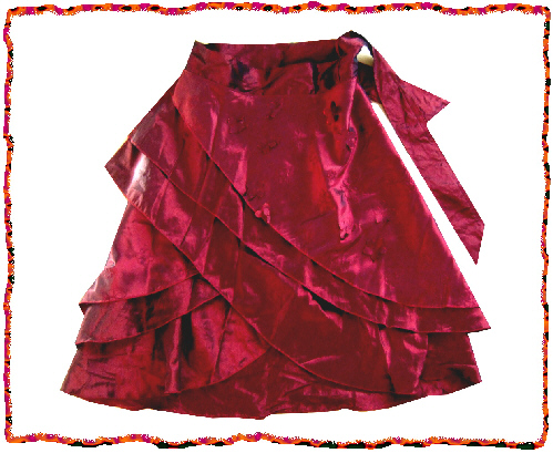 Festlicher Wickelrock f�r mich....