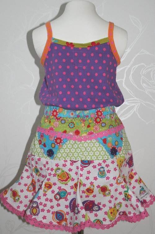 Spaghetti top und Tulip Rocke