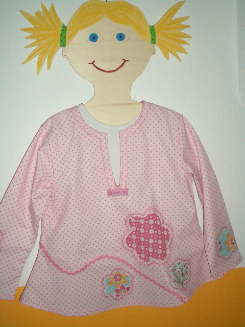 Taja Negativ Blumen Appllikation