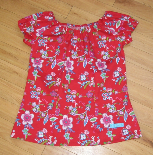 Ich war fleissig... 1x Bluse in rot