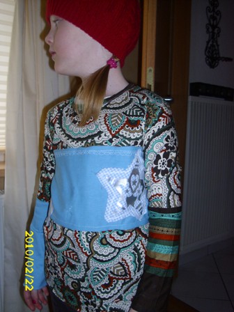 Shirt mit Glitzerreh