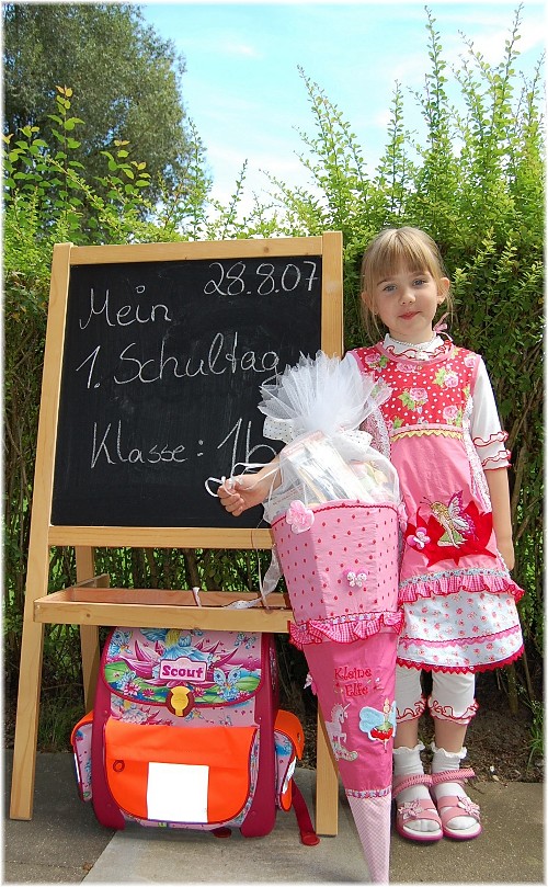 Nun ist sie "gro"