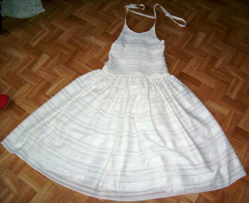 Neckolderkleid mit Lurex