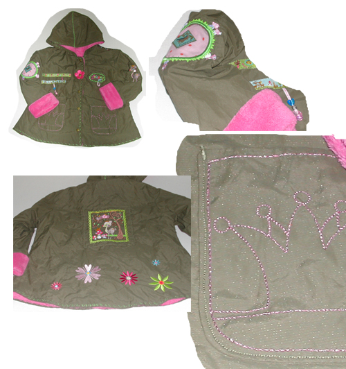 1. geftterte Jacke