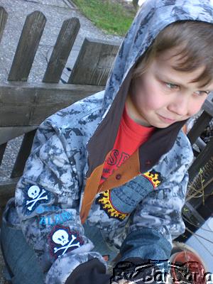 die erste Jacke,die ich dem Enkel genht habe:-))))