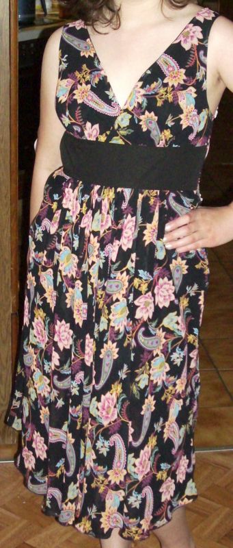 Paisleykleid aus Chiffon