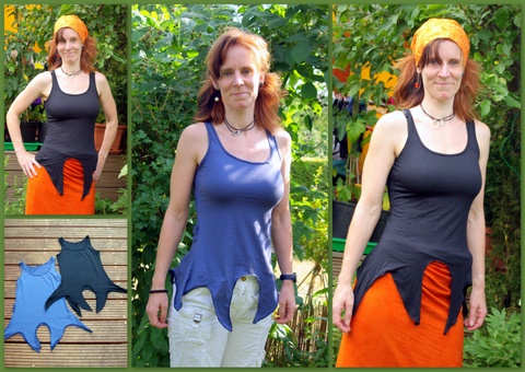 gezipfelte Shirts