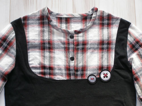 Blusen-Shirt nach gebasteltem Schnitt