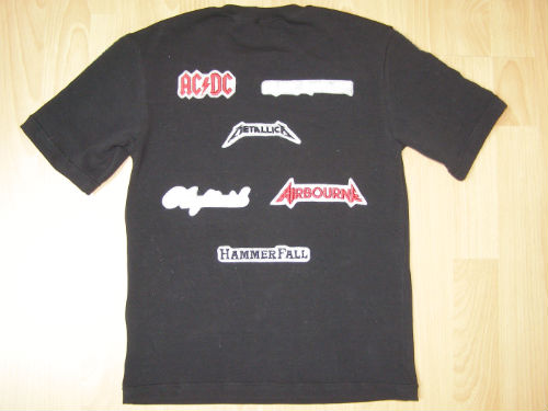 Heavy-Metal-Shirt von hinten