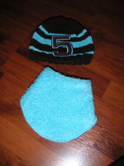 strickmtze und tuch
