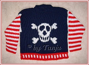 Totenkopfpulli / Piratenpulli