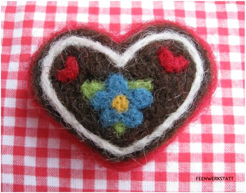 Lebkuchen-Filzherz