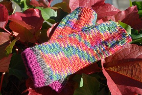 Bunte Herbststulpen