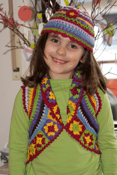 Hippieweste von vorne