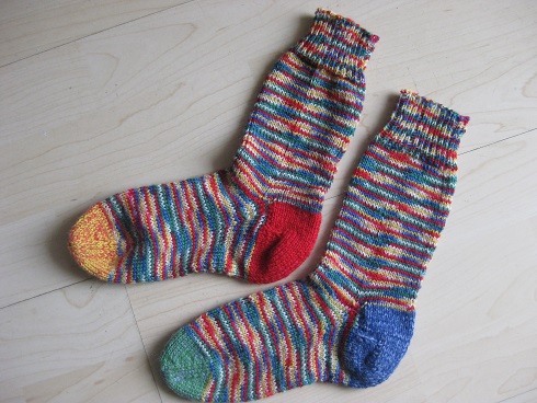 Bunte Socken fr den Sohn