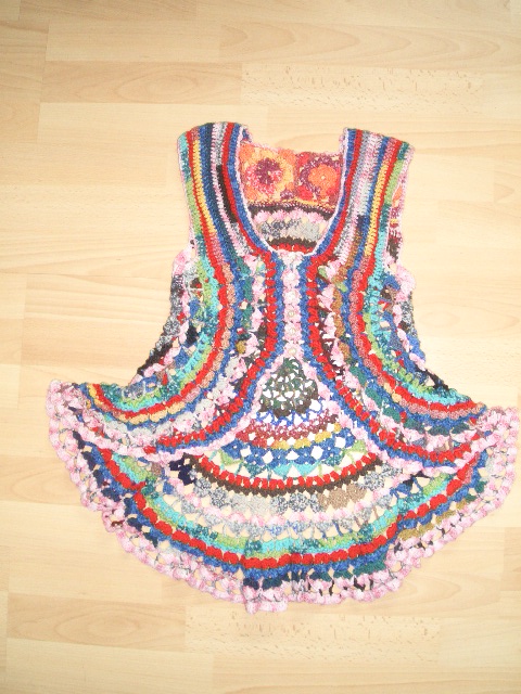 Hippieweste gehkelt
