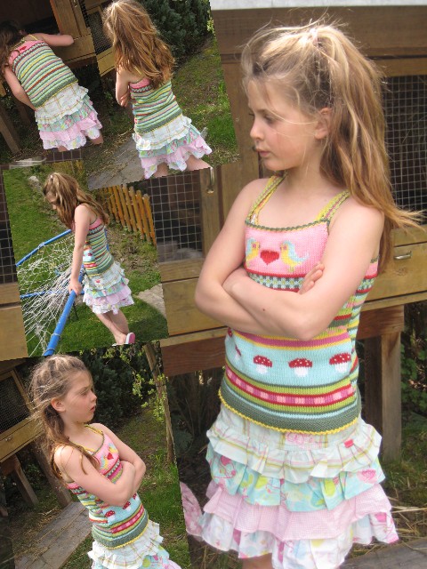 Sommer-Sonne-Stricktop