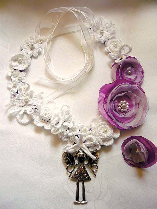 Necklace and ring Fairy In The Garden