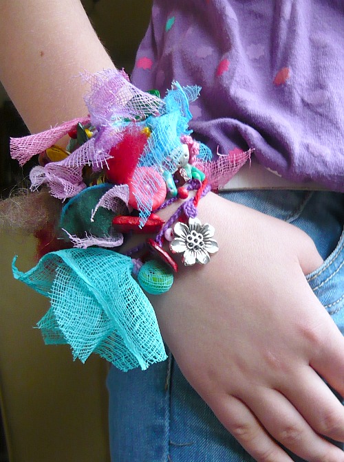 Crocheted Bracelet  Colours...