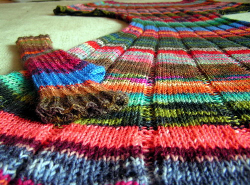 ein Strickkleid