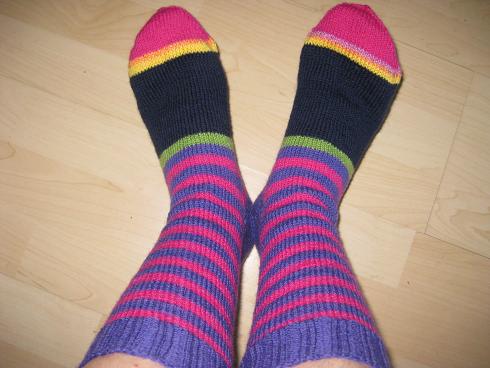 Ringelsocken fr Mama...