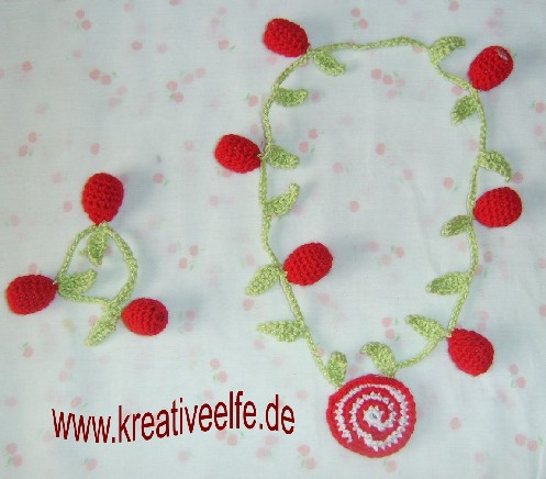 *~* Trendy Kirschkette und Armband *~*