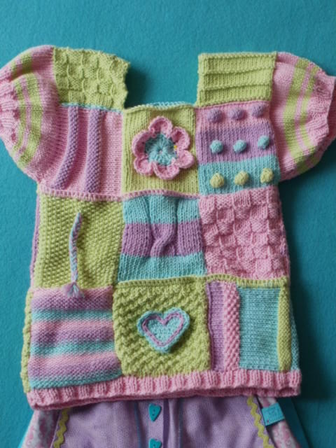 Strickpulli Gr 92/98 in tollen Pastells