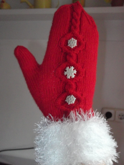 Weihnachts Schneeflocken Fustlinge