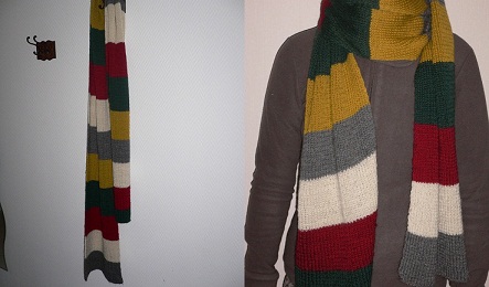 erster selbstgestrickter Schal