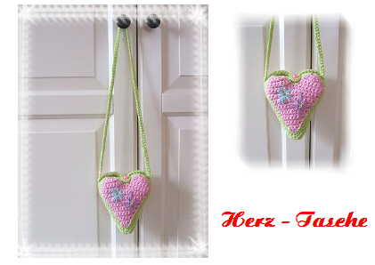 Herz- Tasche