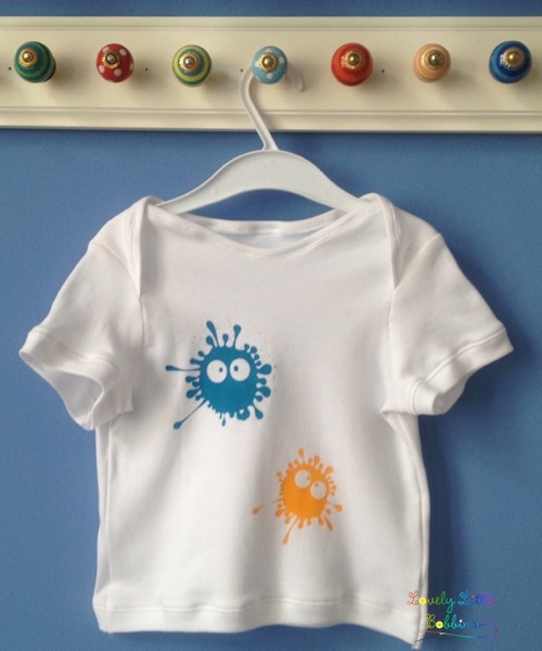 Babyshirt mit Textildruck