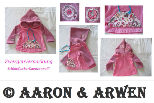 Baby-Kuschelpulli/schlupfjacke fr Mdchen