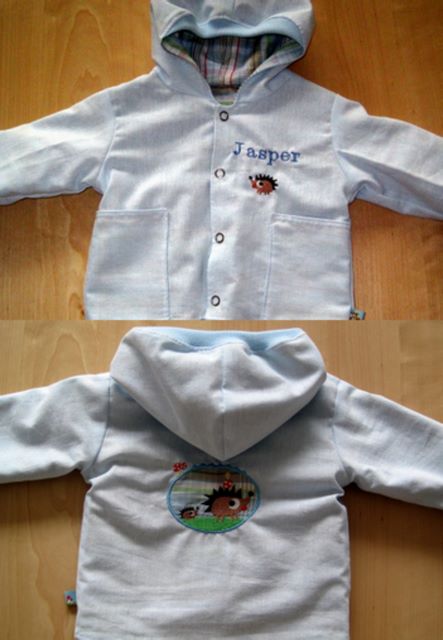 Zwergenverpackung Wendejacke