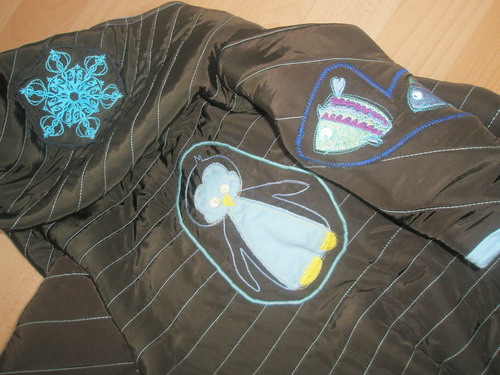 Detai des Ottobreoveralls