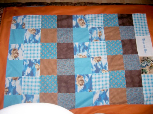 Babyquilt fr unseren Sohn