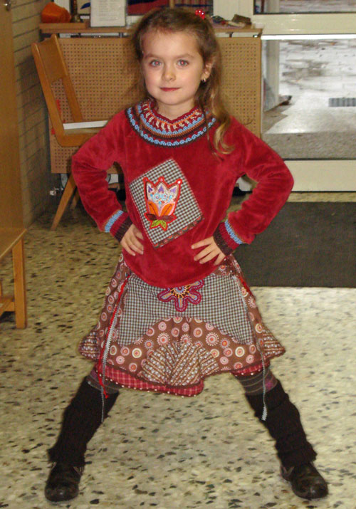 Herbst-Winter-Falda-Kombi
