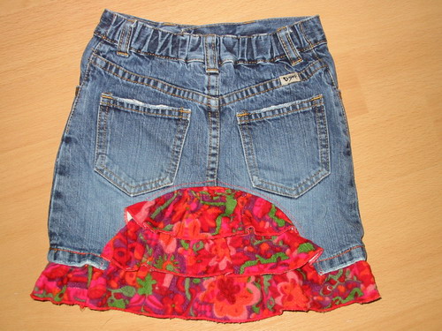 alte jeansrock wird neu