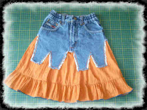 Rock aus Jeans  Nr. 2