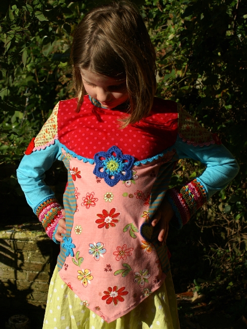 From babydress to girl's shirt