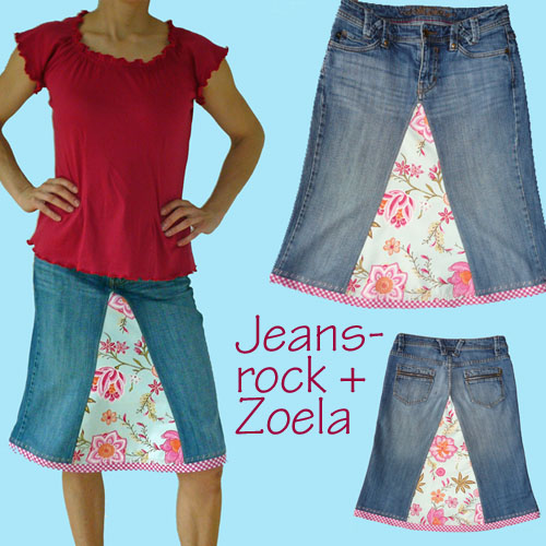 aus einer alten Jeans ...