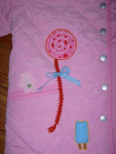 Candy-Jacke Detail