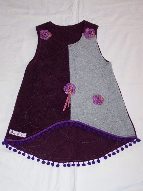 blumiges Fleece-Pompon Hngerchen