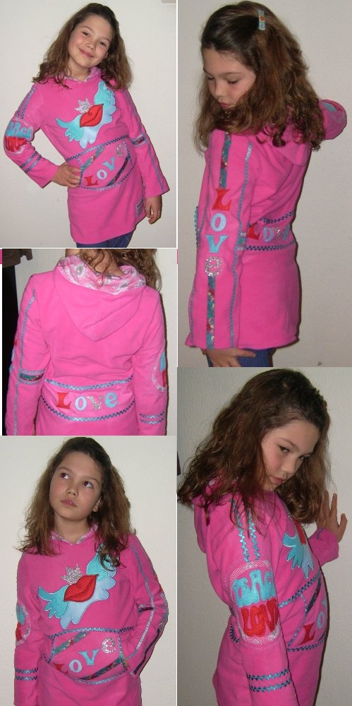 Laura, immer noch ohne Stickmaschine