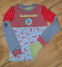 Kunterbuntes Pilzshirt