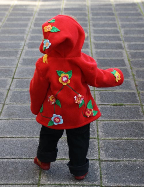 verspielte Fleecejacke