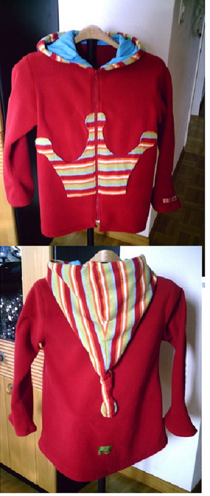 Der Kronenpulli als Fleecejacke