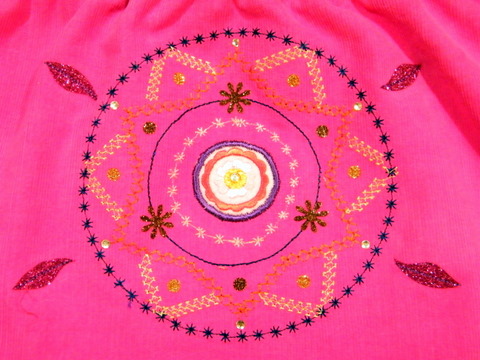 Kinder-Rm mit Mandala a la Kleeblatt - Detail