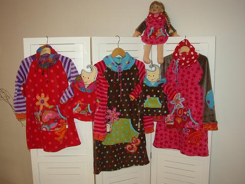 3 x Mareen-Kuschelkleidchen....