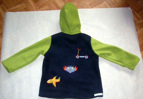 Fleecejacke von hinten